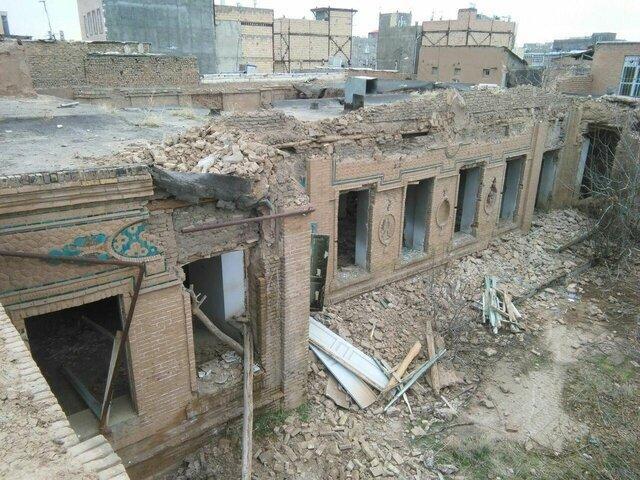 تخریب عمارت رئیس التجار در نیشابور