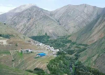 کیگا، روستایی با درختان بید