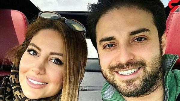 کیف و شال خوشرنگ همسر دوم بابک جهانبخش در کیش !