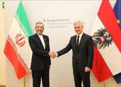 دیدار باقری کنی با وزیرخارجه اتریش